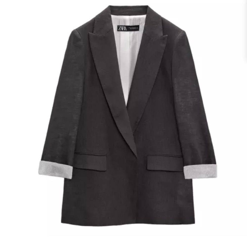 NWT Zara Charcoal Blazer